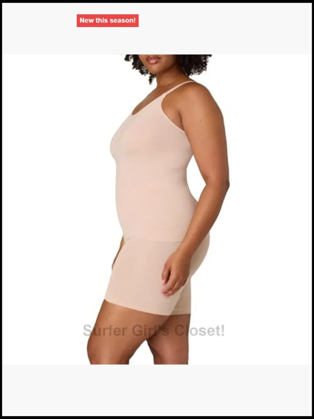 Women's Seamless Smoothing Tank Top Cami Adjustable Straps Nylon Spandex